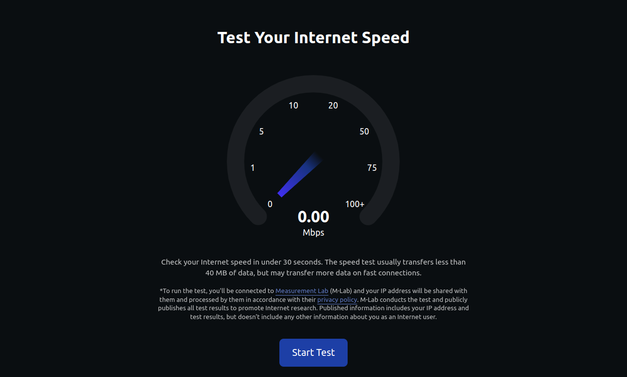 Image of Internet Speed Tester